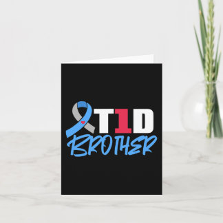 T1D Bruder Typ 1 Diabetes Bewusstsein Geschwür Karte