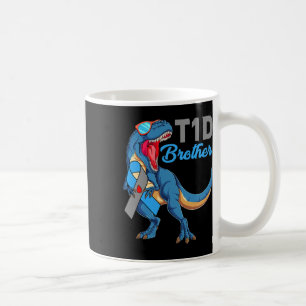 T1d Bruder Typ 1 Diabetes Bewusstsein Monat Dinosa Kaffeetasse