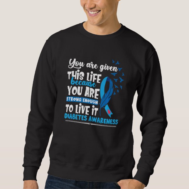 T1D Diabetes Awareness Premium Sweatshirt (Vorderseite)