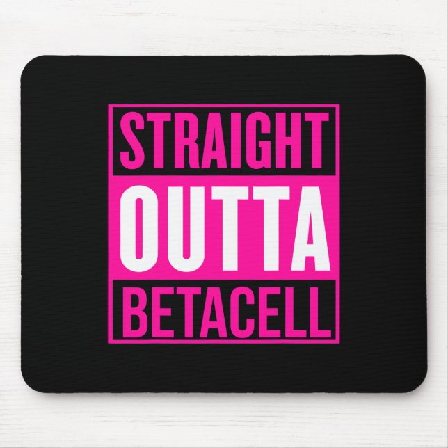 T1D Diabetiker Typ 1 Diabetes mellitus Männer Frau Mousepad (Vorne)