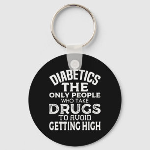 T1D Diabetiker Typ 1 Diabetes mellitus Männer Frau Schlüsselanhänger