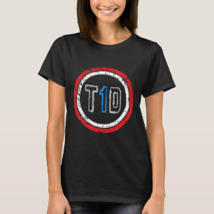 T1D Emblem Typ 1 Diabetes T-Shirt