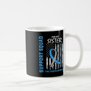 T1D-Erkenntnis der US-Flagge-Schwester Typ 1 Diabe Kaffeetasse