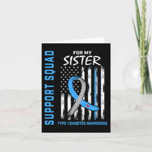 T1D-Erkenntnis der US-Flagge-Schwester Typ 1 Diabe Karte