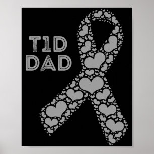 T1d Kind Papa Typ-1-Diabetiker Diabetes-Bewusstsei Poster