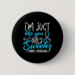 T1D Kinder Diabetes Bewusstsein Button