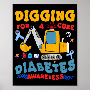 T1d Kinder Diabetes-Bewusstseins-Performance Poster