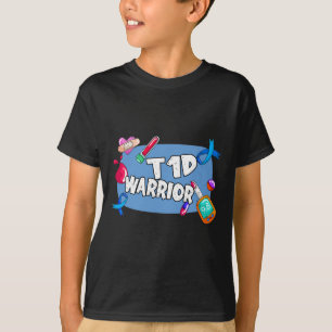 T1d Krieger-Diabetes Typ 1 T1-Unterstützung T-Shirt