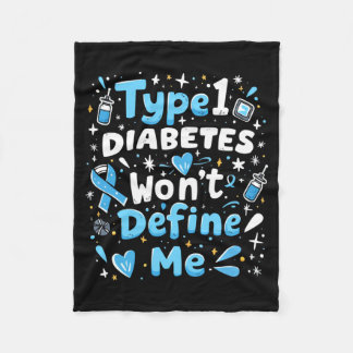 T1d Krieger Insulin Diabetiker Typ-1-Diabetes Fleecedecke