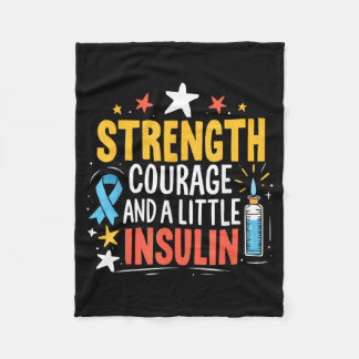 T1d Krieger Insulin Diabetiker Typ-1-Diabetes Fleecedecke