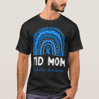 T1D Mama Diabetes Awareness Typ 1 Diabetes Mutter T-Shirt