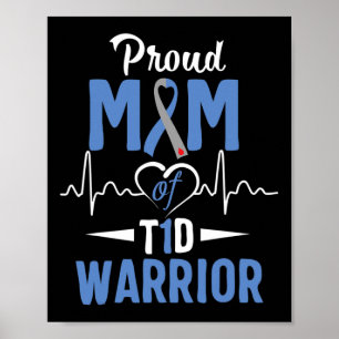 T1D Mama Diabetes mellitus Typ 1 Insulin Pa Poster