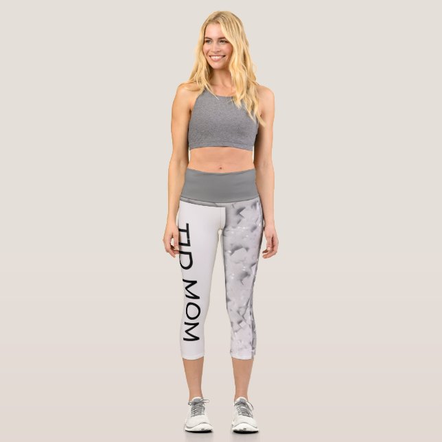 T1D Mama Hoher Waisted Yoga Capris (Vorderseite)