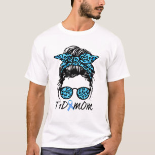 T1D Mama Messy Bun Typ 1 Diabetes Awareness Montag T-Shirt
