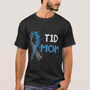 T1D Mama Typ 1 Diabeteserkrankung T-Shirt