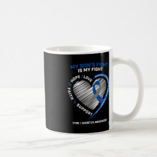 T1D Mama Vater My Son's Fight Type 1 Diabetes Awar Kaffeetasse