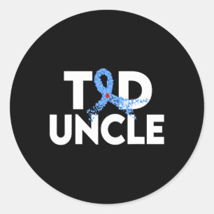 T1D Onkel Typ 1 Diabetes Awareness Insulin Family Runder Aufkleber