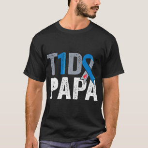 T1D Papa sein Kampf ist mein Kampf Typ 1 Diabetes T-Shirt