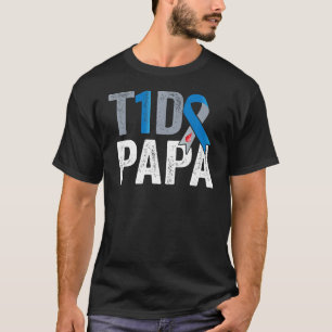 T1D Papa sein Kampf ist mein Kampf Typ 1 Diabetes T-Shirt