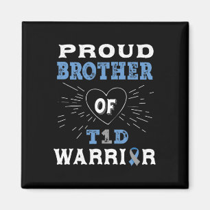 T1d Proud Brother Diabetes Awareness Typ 1 Insuli Magnet