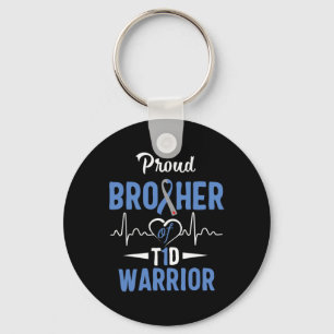 T1D Proud Brother Diabetes Awareness Typ 1 Insuli Schlüsselanhänger