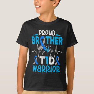 T1d Proud Brother Diabetes Awareness Typ 1 Insuli T-Shirt