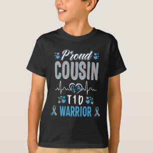 T1d Proud Cousin Diabetes Bewusstsein Typ 1 Bauchs T-Shirt