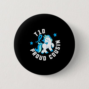 T1d Proud Cousin Diabetes T1 Bewusstsein Niedlich  Button