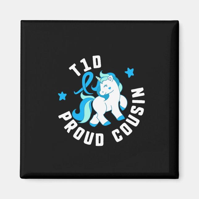 T1d Proud Cousin Diabetes T1 Bewusstsein Niedlich  Magnet (Vorne)