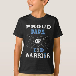 T1d Proud Papa-Diabetes mellitus Typ 1 Insulin P T-Shirt
