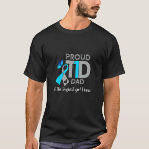 T1D Proud Vater Diabetes Awareness Insulin Pankrea T-Shirt