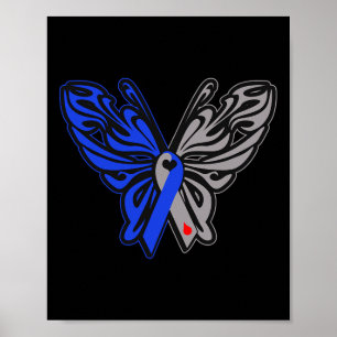 T1d Schmetterling Typ 1 Diabetes-Sensibilisierungs Poster