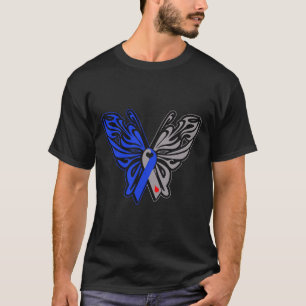 T1d Schmetterling Typ 1 Diabetes-Sensibilisierungs T-Shirt