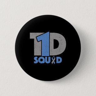 T1d Squad Diabetes Bewusstsein - Typ 1 Diabetiker Button