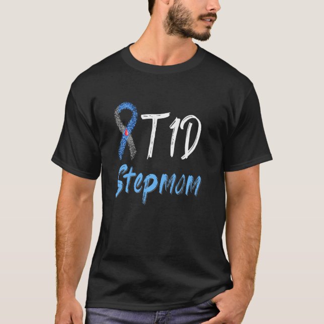 T1d Stepama Typ 1 Diabetes Bewusstsein T-Shirt (Vorderseite)