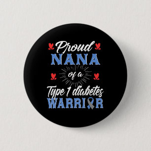T1d Stolze Nana Diabetes-Bewusstsein Typ 1 Insulin Button