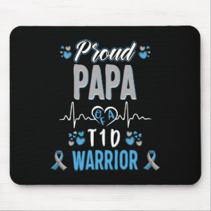 T1D stolze Papa-Diabetes-Bewusstsein Typ 1 Pankrea Mousepad