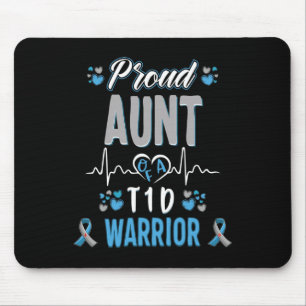 T1d Stolze Tante Diabetes-Bewusstsein Typ 1 Bauchs Mousepad
