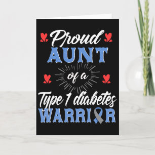 T1d Stolze Tante Diabetes-Bewusstsein Typ 1 Insuli Karte
