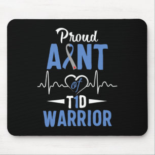 T1D Stumpftasche Diabetes Aufklärung Typ 1 Insulin Mousepad