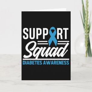 T1d T2d Krieger unterstützen Squad Diabetes Bewuss Karte
