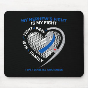 T1D Tante Juvenile Diabetikerin Bewusstsein Nephew Mousepad