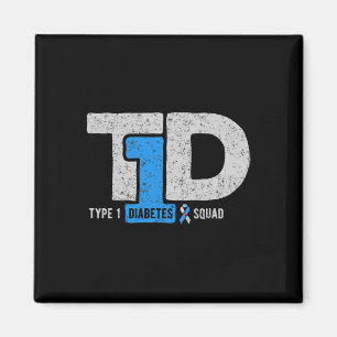 T1d Typ 1 Diabetes Aufklärungs-Band Geschenk Magnet