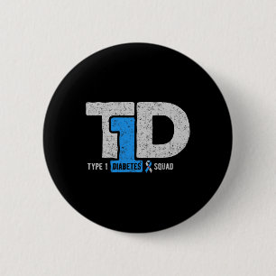T1d Typ-1-Diabetes-Squad-Awareness-Schleifen-Gesch Button