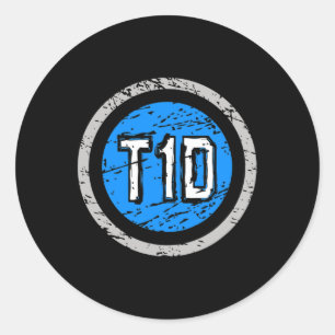 T1D Typ 1 Superherd Emblem Diabetes Bewusstsein Runder Aufkleber