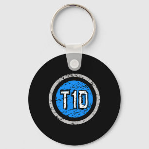 T1D Typ 1 Superherd Emblem Diabetes Bewusstsein Schlüsselanhänger