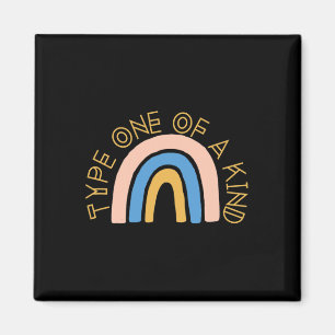 T1D Typ eins einer Art Diabetes Rainbow Awareness Magnet