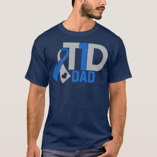 T1D Vater Diabetes Awareness type T-Shirt