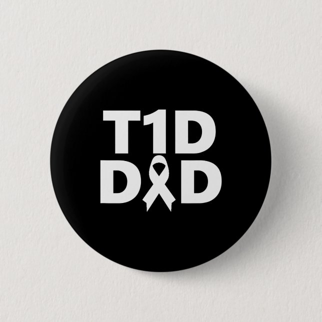 T1d Vater Diabetes Bewusstsein Button (Vorderseite)