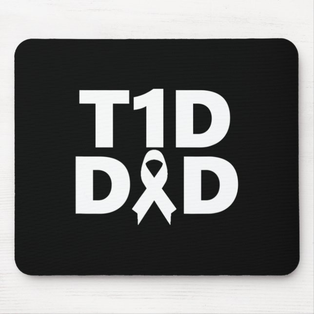 T1d Vater Diabetes Bewusstsein Mousepad (Vorne)